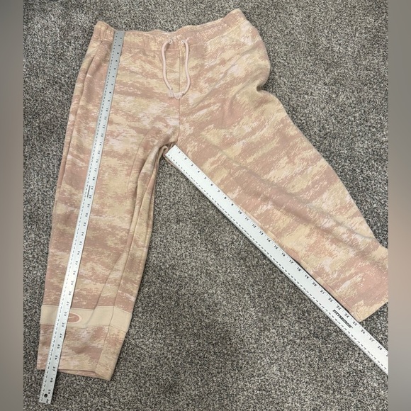 Nike Loose Fit Mid-rise Beige/Cream, Pink Camo Sweatpants Loungewear Athleisure - Picture 11 of 11